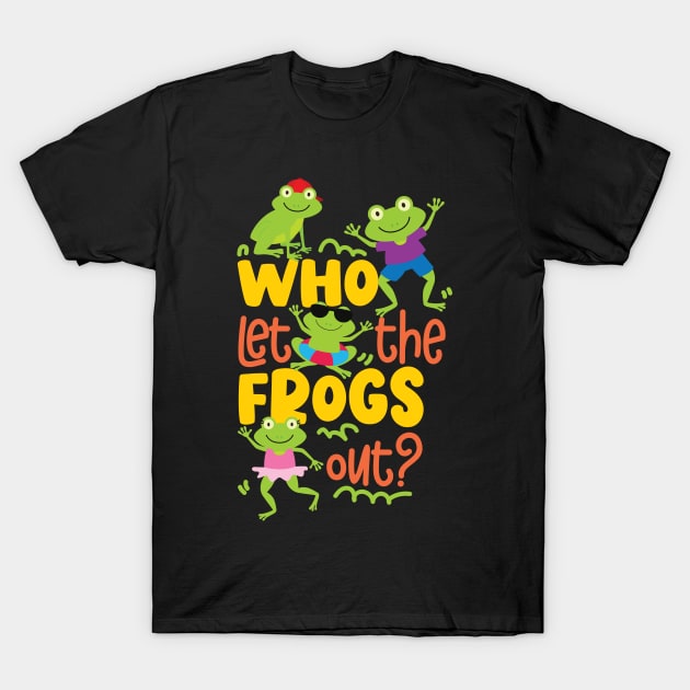 Frog Frogs gift idea T-Shirt by plaicetees